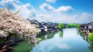 美丽古镇风景