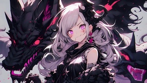 黑龙与少女