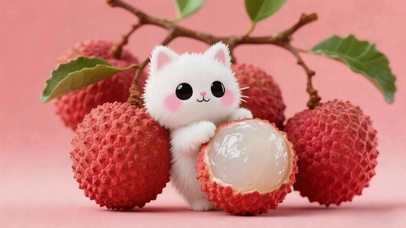 开心快乐荔枝挠痒痒喵