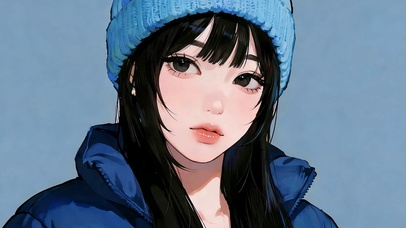 蓝颜少女