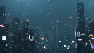 下雪的城市