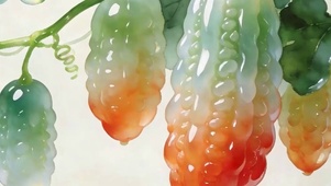 护眼苦瓜树带鱼屏