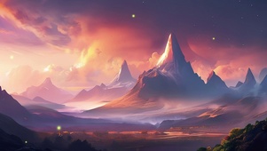 日出美景山