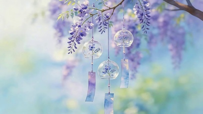 紫藤花风铃