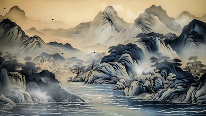 插画 国潮壁纸