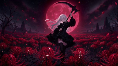 血月黑丝少女