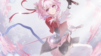 动态壁纸 三月七 桃花剑舞