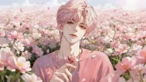 情侣壁纸-春景男孩