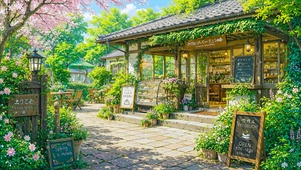 绿植庭院小店