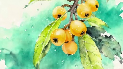 雨天枇杷