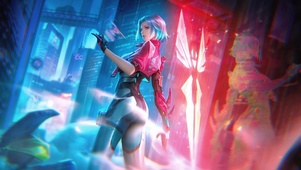 赛博朋克美女