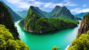 山水自然美景