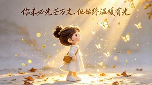 你未必光芒万丈但始终温暖有光