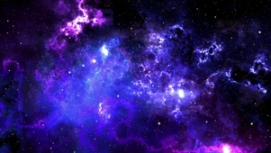 蓝色太空星云