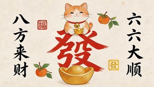 八方来财六六大顺