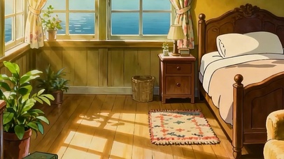 午后阳光房间双屏