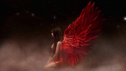 宇宙星空坠天使