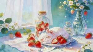 草莓猫咪