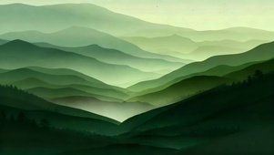 4K绝美 青山绿 层峦叠嶂