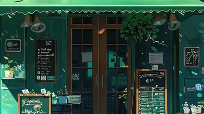 护眼树木带鱼屏