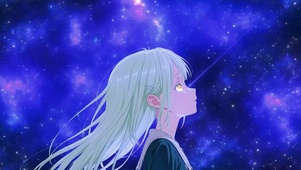 星空下的少女
