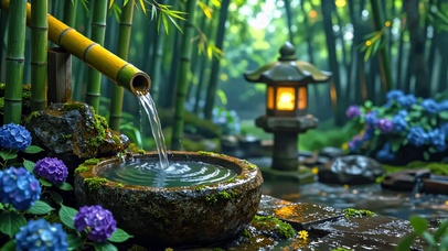 竹涧听泉