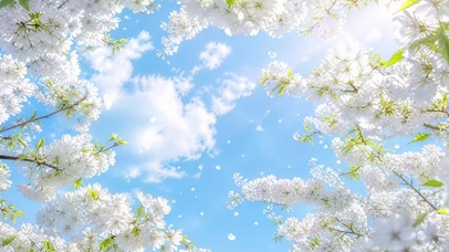 晴空花海