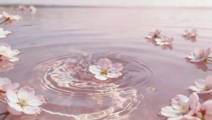水面桃花