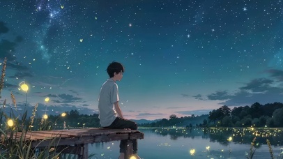 星空下的静谧