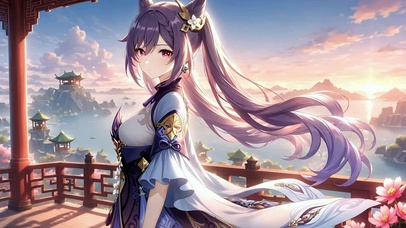 刻晴丨高阁眺海丨