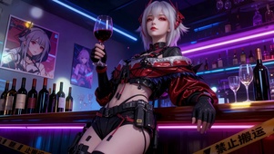 赛博酒巷麦晓雯