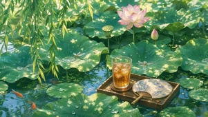 夏日荷塘