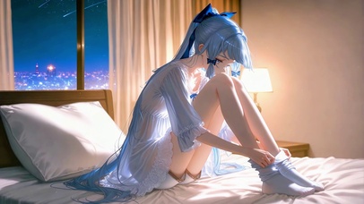卧室少女神里绫华
