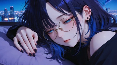 眼镜纯欲美女高清4k