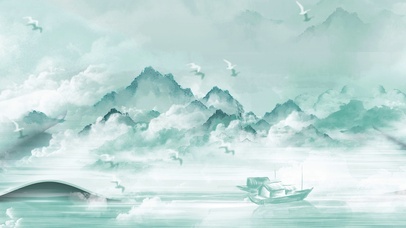 水墨文化风景文化传承山水画