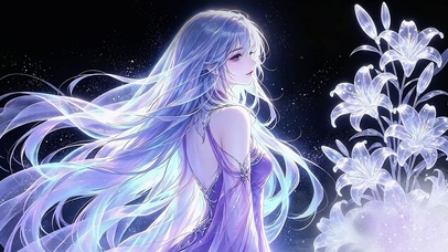 琉璃百合花少女