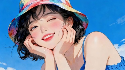 夏日可爱女孩