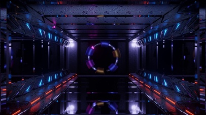 3D科技机械房间