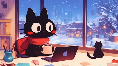 下雪天学习日