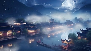 古风夜景