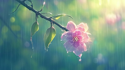细雨小花