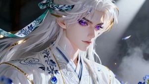 紫眸云川：白衣银发的仙侠公子