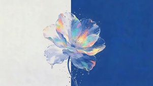 唯美荧光花