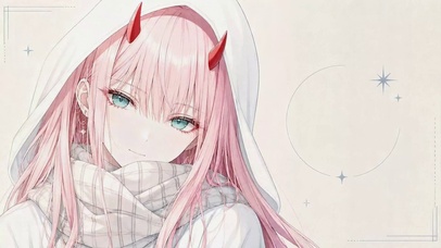 粉发二次元美少女02
