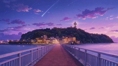 小镇夜景