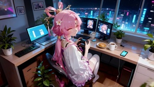 城市中治愈女孩