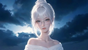 治愈白发女孩