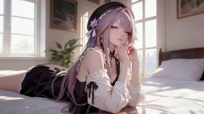 可爱居家女孩