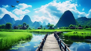 山水自然美景