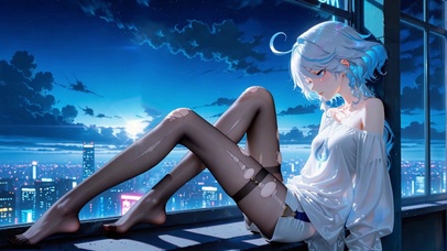 蓝调夜色私语芙宁娜